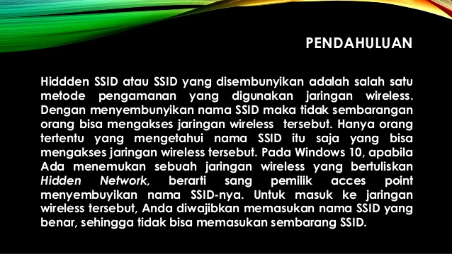 Hidden Ssid Windows 10